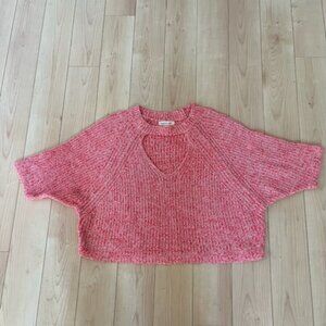 Silence + Noise Maddie Cut-Out Cropped Sweater